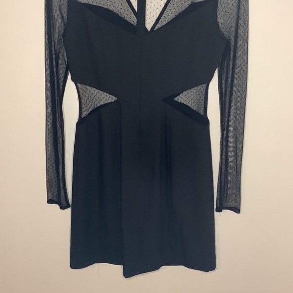 Guess Long Sleeve Mesh Dress with Chain accent - Picture 6 of 8